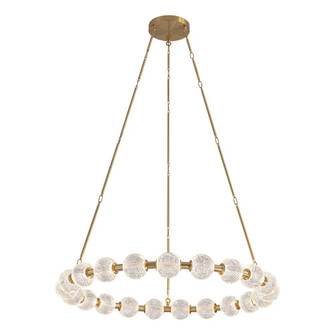 Marni 41-in Natural Brass LED Chandelier (7713|CH321041NB-UNV-010)