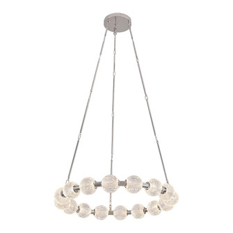 Marni 32-in Polished Nickel Dimmable LED Chandelier (7713|CH321032PN-UNV-010)