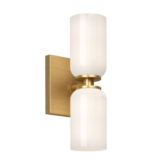 Nola 3-in Brushed Gold/Glossy Opal Glass Socket Wall Sconce (461|WS57712-BG/GO)