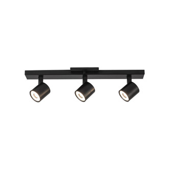 Arnold 3-Head Black LED Track Lights (461|TR19021-BK-5CCT-UNV-010)