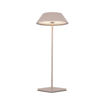 Pela 6-in Moonstone Gray Damp-Rated Dimmable LED Table Lamp (461|TL66714-MN)