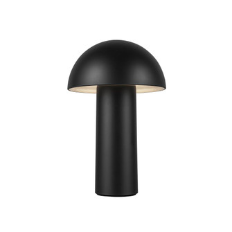 Setas 6-in Black Damp-Rated Dimmable LED Table Lamp (461|TL65210-BK)