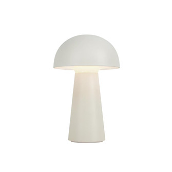 Asher 5-in Cream Damp-Rated Dimmable LED Table Lamp (461|TL64108-CM)