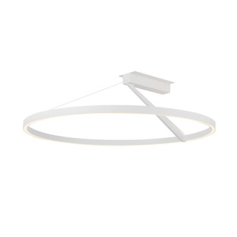 Roda 31-in White Dimmable LED Semi-Flush Mount (461|SF27731-WH-3WCCT-UNV)