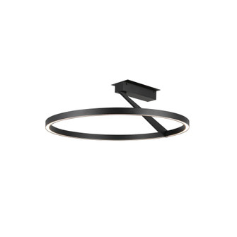 Roda 23-in Black Dimmable LED Semi-Flush Mount (461|SF27724-BK-3WCCT-UNV)
