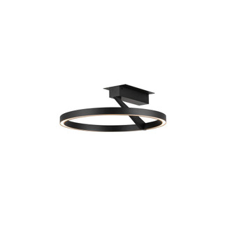 Roda 15-in Black Dimmable LED Semi-Flush Mount (461|SF27716-BK-3WCCT-UNV)
