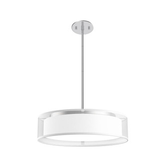 Dalton 16-in White Organza Dimmable LED Pendant (461|PD7916-WOR-5CCT)