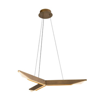 Tachi 31-in Vintage Brass Dimmable LED Pendant (461|PD64231-VB-UNV-010)