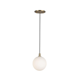 Bolla 5-in Brushed Gold/Opal Glass Dimmable LED Pendant (461|PD3106-BG/OP)