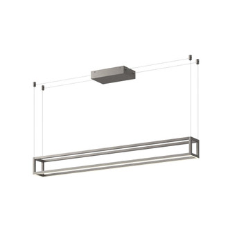 Plaza 48-in Brushed Nickel Dimmable LED Linear Pendant (461|LP45548-BN-UNV)
