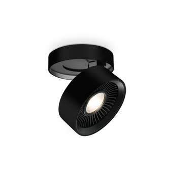 Solo 5-in Black Dimmable LED Flush Mount (461|FM9405-BK-UNV)