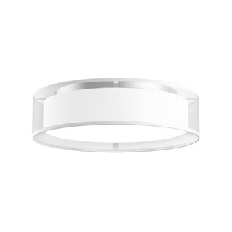 Dalton 16-in White Organza Dimmable LED Flush Mount (461|FM7916-WOR-5CCT)