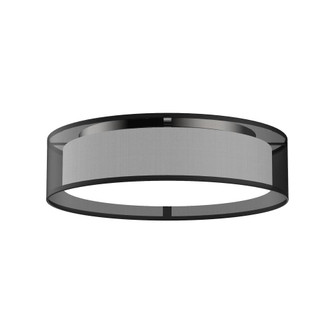 Dalton 16-in Black Organza Dimmable LED Flush Mount (461|FM7916-BOR-5CCT)