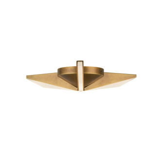 Tachi 15-in Vintage Brass LED Flush Mount (461|FM64215-VB)