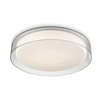 Aston 18-in Clear Dimmable LED Flush Mount (461|FM48618-5CCT)