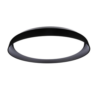 Hampton 21-in Black Dimmable LED Flush Mount (461|FM43121-BK-5CCT)
