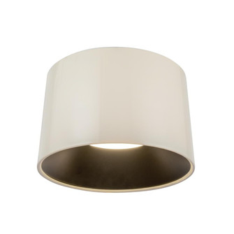 Etta 19-in Pearl White Dimmable LED Flush Mount (461|FM16520-PW-3WCCT-UNV)