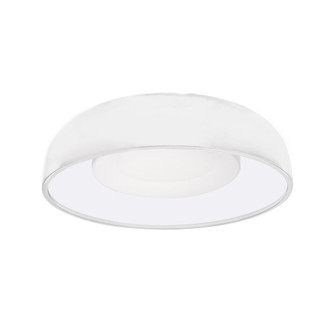 Beacon 20-in White LED Flush Mount (461|FM13120-WH-5CCT)