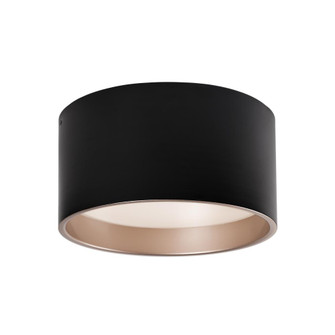 Mousinni 14-in Black Dimmable LED Flush Mount (461|FM11414-BK-5CCT)