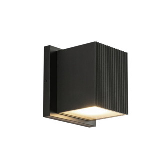 Mavis 4-in Black Dimmable LED Outdoor Wall Sconce (461|EW4401-BK)