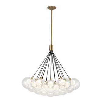 Bolla 28-in Brushed Gold LED Chandelier (461|CH3128-BG)