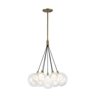 Bolla 16-in Brushed Gold Dimmable LED Chandelier (461|CH3117-BG)