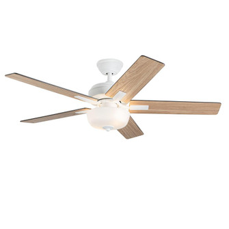 Erikson 52-in White FAN + LED KIT with Bulb Ceiling Fan (461|CF78752-WH-LKW)