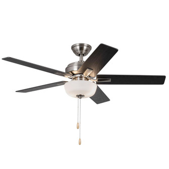 Erikson 52-in Brushed Nickel Pull Chain Ceiling Fan with Bulbs (461|CF78752-BN-LKP)