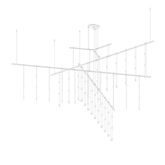 72'' 4-Tier Tri-Bar w/ Crystal Ladder Light Luminaires (107|SLS4240-W)