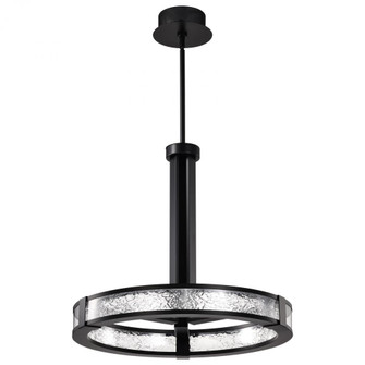 Darrow; 24 Inch LED Pendant; Matte Black; Acrylic Panels (81|62/2003)