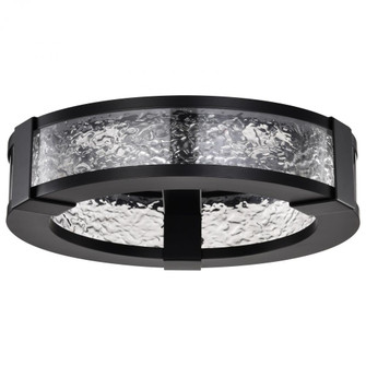 Darrow; 13 Inch LED Flush Mount; Matte Black; Acrylic Panels (81|62/2002)