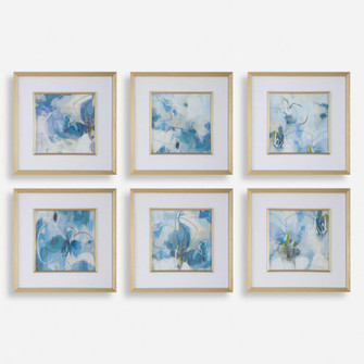 Uttermost Fresh Start Blue Abstract Prints Set/6 (85|32354)