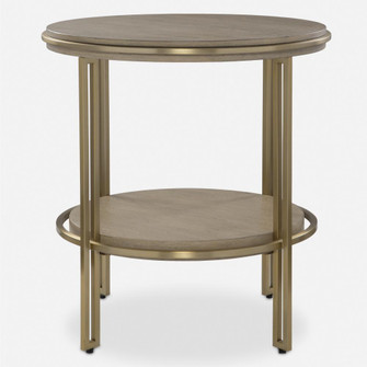 Uttermost Elise Round Brass Side Table (85|25747)