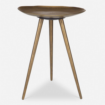 Uttermost Lily Pad Antique Brass Accent Table (85|24938)