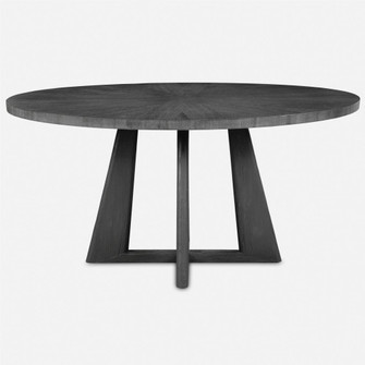 Uttermost Pulsar Round Gray Walnut Dining Table (85|24279)