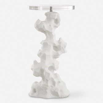 Uttermost Remnant White Stone Drink Table (85|24253)