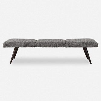 Uttermost Bowtie Charcoal Fabric Bench (85|23849)