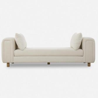 Uttermost Repose Oversized Ivory Bench (85|23836)