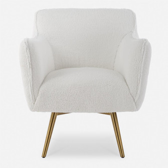Uttermost Oasis White Swivel Chair (85|23805)