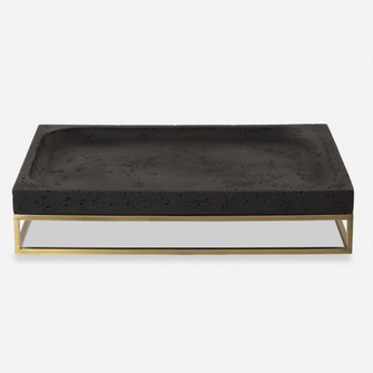 Uttermost Shadowstone Cast Black Tray (85|18161)