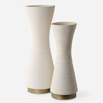 Uttermost Ridgeline White Vases Set/2 (85|18142)