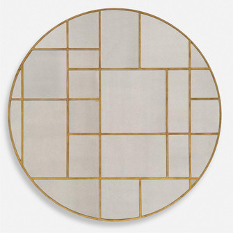Uttermost Geometric Round Mirror (85|09969)
