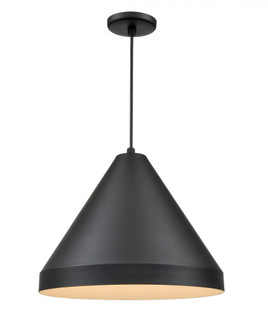 R Series 1-Light Cord Hung Cone Satin Black (670|RCC17-SB)