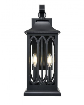 Mallorey 2-Light Outdoor Wall Sconce Powder Coated Black (670|88102-PBK)
