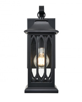 Mallorey 1-Light Outdoor Wall Sconce Powder Coated Black (670|88101-PBK)