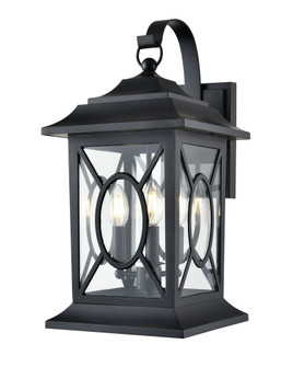 Allbert 3-Light Outdoor Wall Sconce Powder Coated Black (670|85103-PBK)
