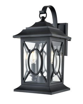 Allbert 2-Light Outdoor Wall Sconce Powder Coated Black (670|85102-PBK)