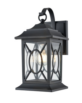 Allbert 1-Light Outdoor Wall Sconce Powder Coated Black (670|85101-PBK)