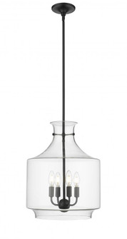 Mahannah 4-Light Pendant Light Matte Black (670|22804-MB)