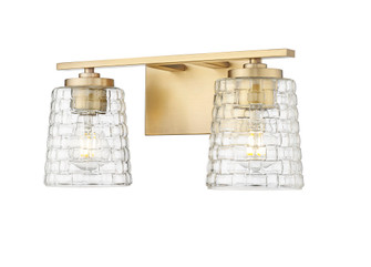 Saben 2-Light Vanity Vintage Brass (670|22102-VB)